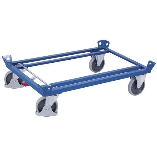 Metallwagen – 1270x870mm – Offene Basis, 500kg Tragfähigkeit, TPR-Räder, Zentralklappe