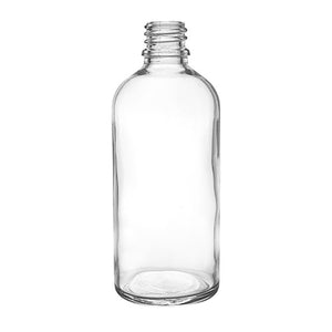 100-ml-Klar-Glas-Tropfflasche – Weiße Flint-Flasche für Öle & Seren
