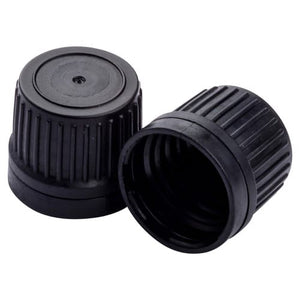 Schwarze Pipettenkappe DIN18 – 18mm Flaschenverschluss