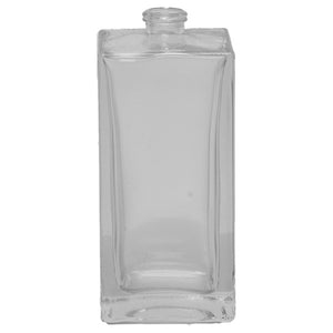 100 ml quadratische klare Kosmetikflasche – weiße Flint-Glasflasche
