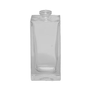 50 ml quadratische klare Kosmetikflasche – weiße Flint-Glasflasche