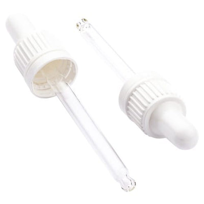 30ml White Pipette Assembly – Dropper for Glass Bottles