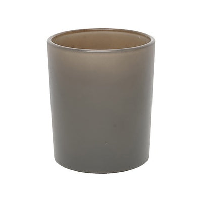 20 cl Flachboden-Glas für Kerzen – Matt Grau – 200 ml Kerzenglas