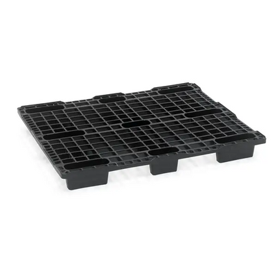 Palette 1200 x 1000 x 125 mm – PE-PP-Kunststoff, nestbar, erhöhter Rand