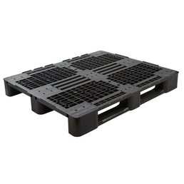 Plastic Pallet - 1200x1000x145mm - Open Deck, Raised Edge