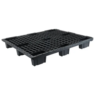 Kunststoffpalette 1200 x 1000 x 153 mm, offenes Deck, schachtelbar, HDPE, 1000 kg Tragkraft