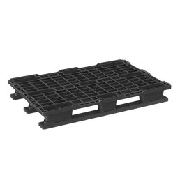 Plastic Pallet – 1200x800x155mm – With Rim – 3 Skids – Nestable – 900kg Dynamic Load – 6.9kg
