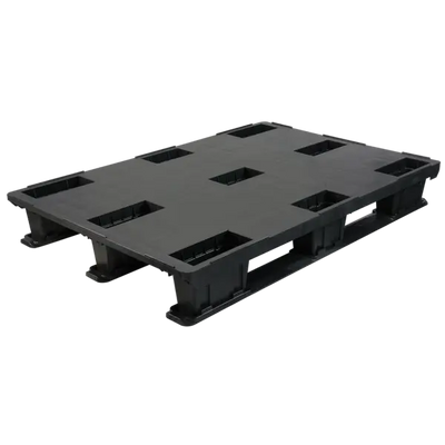 Kunststoffpalette – 1200 x 800 x 175 mm – 3 Kufen – Geschlossenes Deck – 1200 kg dynamische Tragkraft – Erhöhter Rand – PEPP