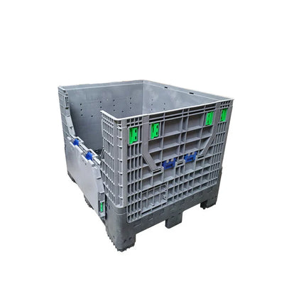 Plastic Pallet Box – 1200x1000x975mm – 814L – Foldable with 4 Doors