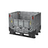 Plastic Pallet Box – 1211x811x902mm – 590L – Foldable with Lid & Folding Door