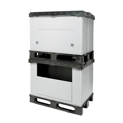 Collapsible Plastic Pallet Box – 1220x820x928mm – 630L – Foldable