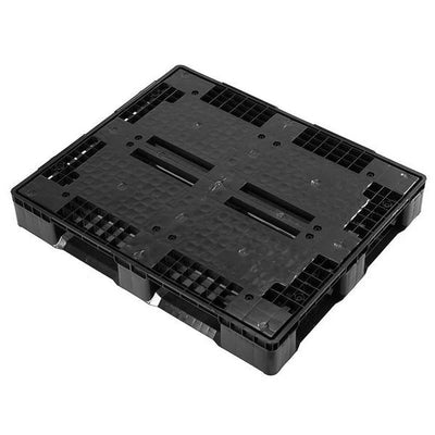 Kunststoffpalette – 1200 x 1000 x 160 mm – Geschlossenes Deck – Recyceltes HDPE – Boden mit vollem Umfang