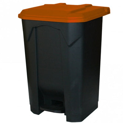 Plastic Pedal Bin with Coloured Lid – Hands-Free Recycling Waste Bin 30L, 50L & 80L