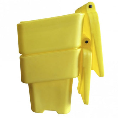 Plastic Yellow Salt & Grit Bin 115 Litre - 800 x 474 x 605mm