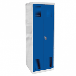 Police Service Steel Locker with 2 Compartments & Lower Shelf