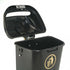 50 Litre Hooded Wall & Post Mounted Litter Bin – MDPE Outdoor Waste Bin with Steel Liner