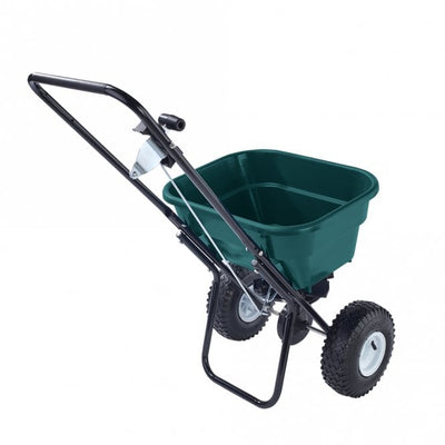 Salt Spreader 36kg Capacity with Pneumatic Wheels for Snow and Ice