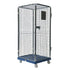 Diebstahlsicherer Rollbehälter – 810 x 720 x 1800 mm, zerlegbar mit Kunststoffboden und Stecktüren