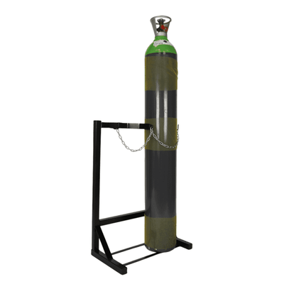 Free-Standing Single-Sided Cylinder Floor Stand, Gas Cylinders Up to 280mm Diameter