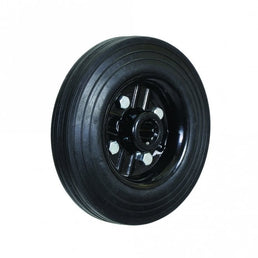 Solid Rubber Wheels with Steel Centre & Roller Bearing 25.4mm Bore