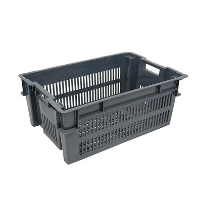 Stack and Nest Tray – 600x400x230mm – 33 Litres – Perforated