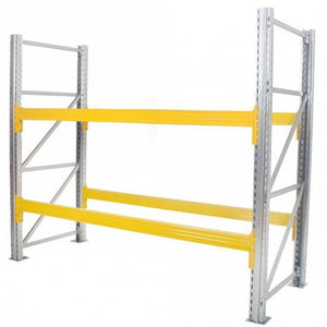 Steel Pallet Racking Kit Starter Bay, Industrial Warehouse Storage System, 3000H x 1100D mm