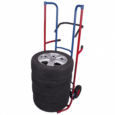 Heavy Duty Steel Sack Truck for Tyres, 200kg Capacity, 1600mm High