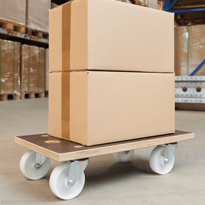 Anti Slip Wooden Dolly - 500kg Load Capacity