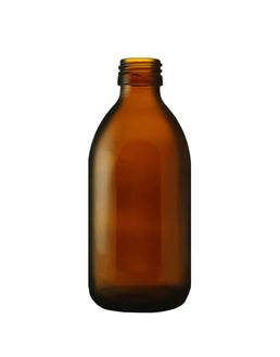 300 ml bernsteinfarbene Alpha-Glasflasche