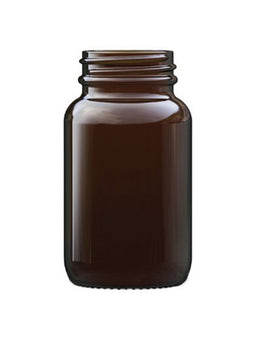 100ml Amber Glass Powder Jar