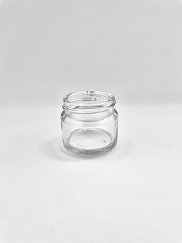 15ml White Flint Glass Squat Jar
