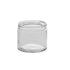 250ml White Flint Glass Squat Jar