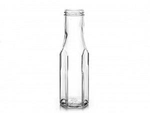 250ml hexagonale Sauce-Glasflasche
