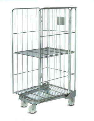 Roll Cage Container mit 3 Seiten